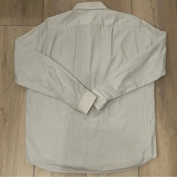 BOSS by Hugo Boss Light Grey Button-up Pocket Shirt Men’s 16.5 36/37 - Picture 2 of 3